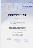 Audytor Wiodący systemu zarządzania wg ISO 27001:2013
